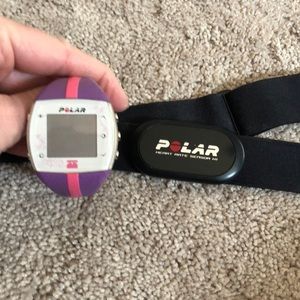Polar heart rate monitor band & watch